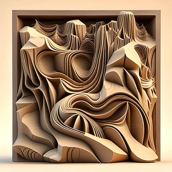 3D мадэль Тим ван Лаар, американский художник. (STL)